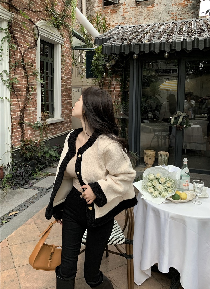 Mixed colors autumn and winter tops chanelstyle jacket