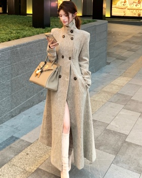 Temperament woolen coat overcoat for women