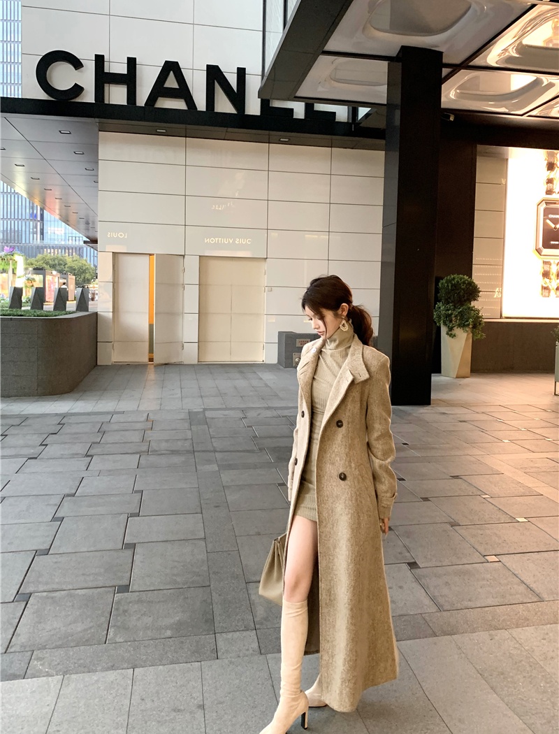 Temperament woolen coat overcoat for women
