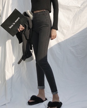 All-match retro jeans slim pencil pants for women