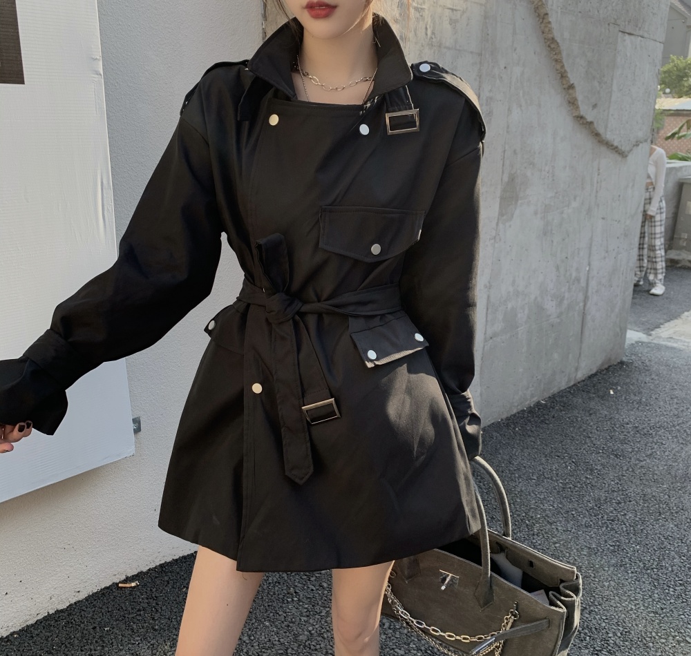 Fashion windbreaker Korean style coat for women