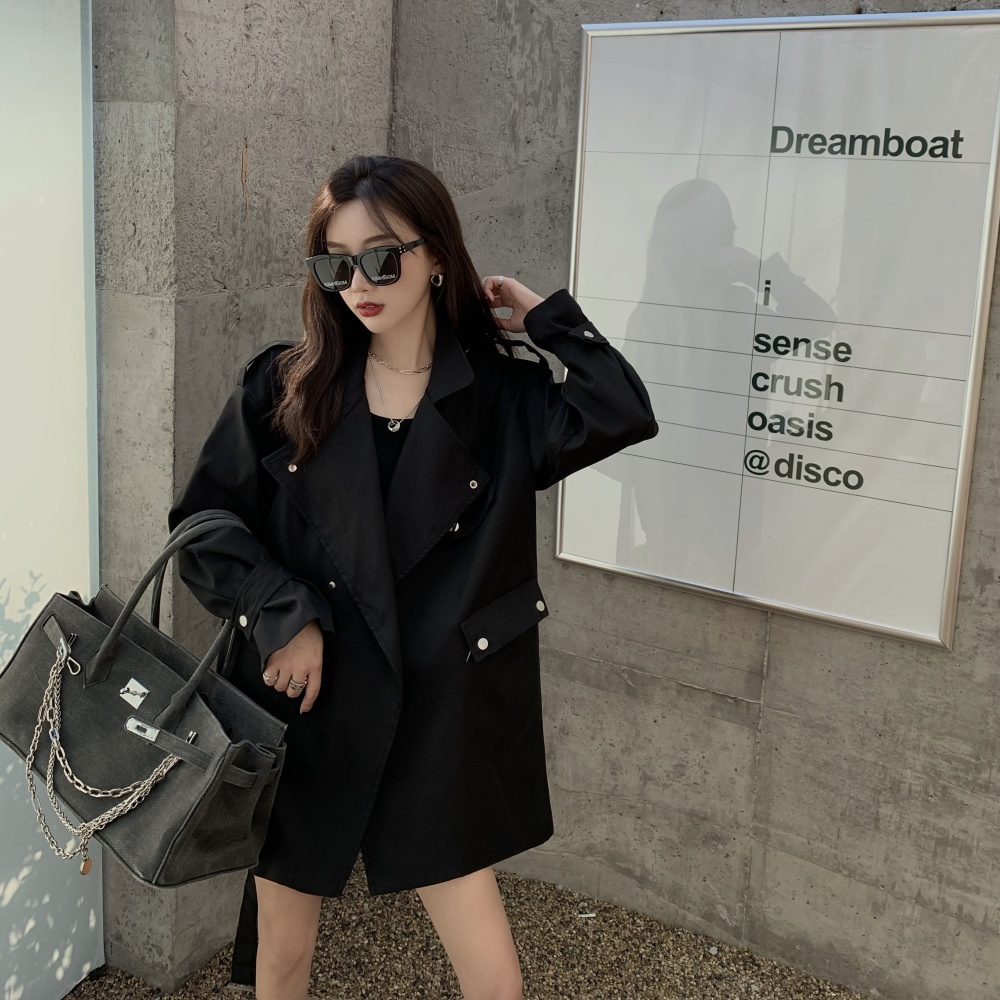 Fashion windbreaker Korean style coat for women