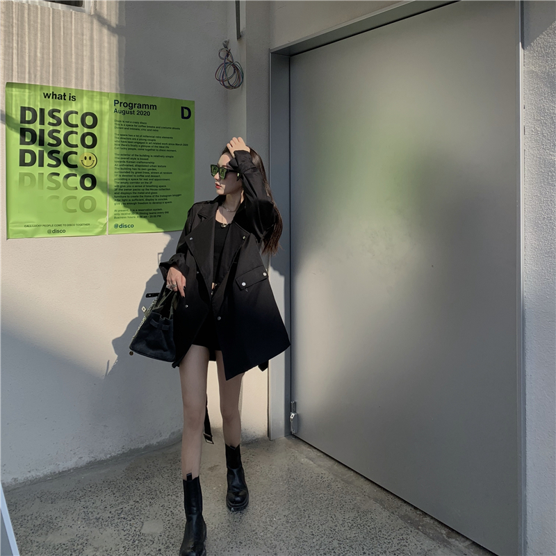 Fashion windbreaker Korean style coat for women