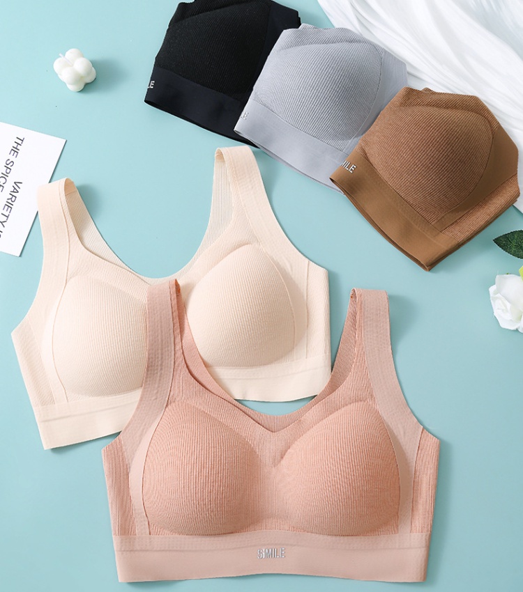 No rims gather tracelessness Bra Korean style beauty back underwear