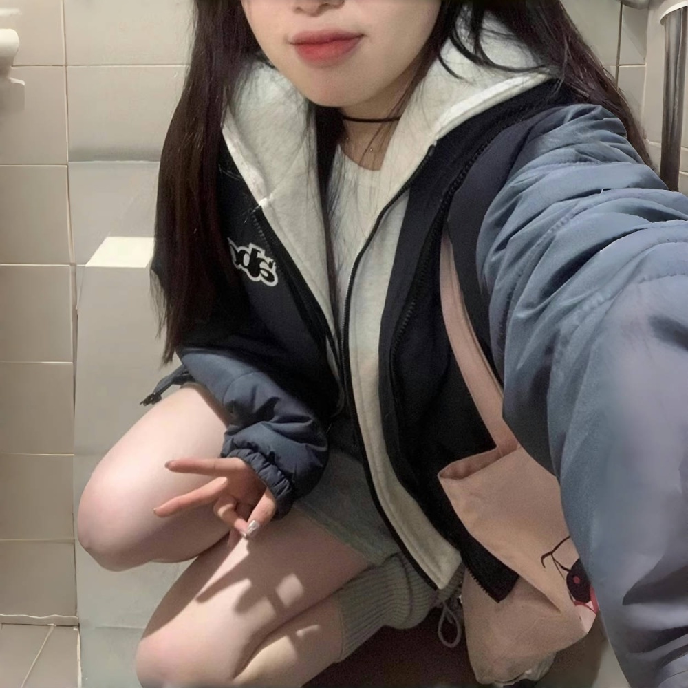 American style cotton coat short coat for women