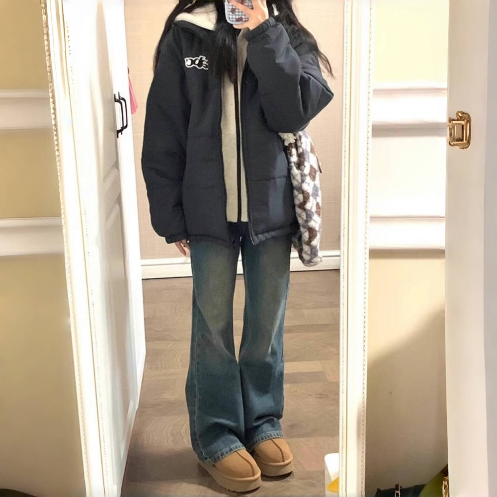 American style cotton coat short coat for women