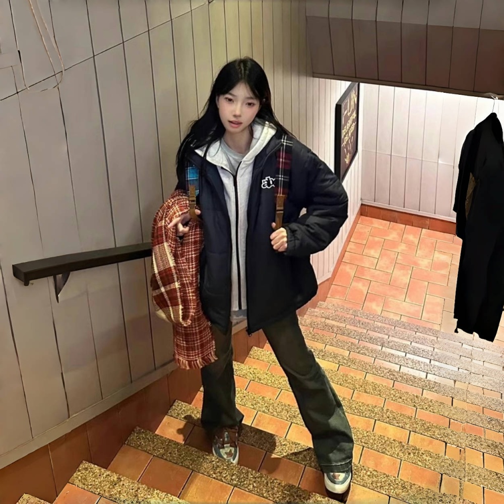 American style cotton coat short coat for women