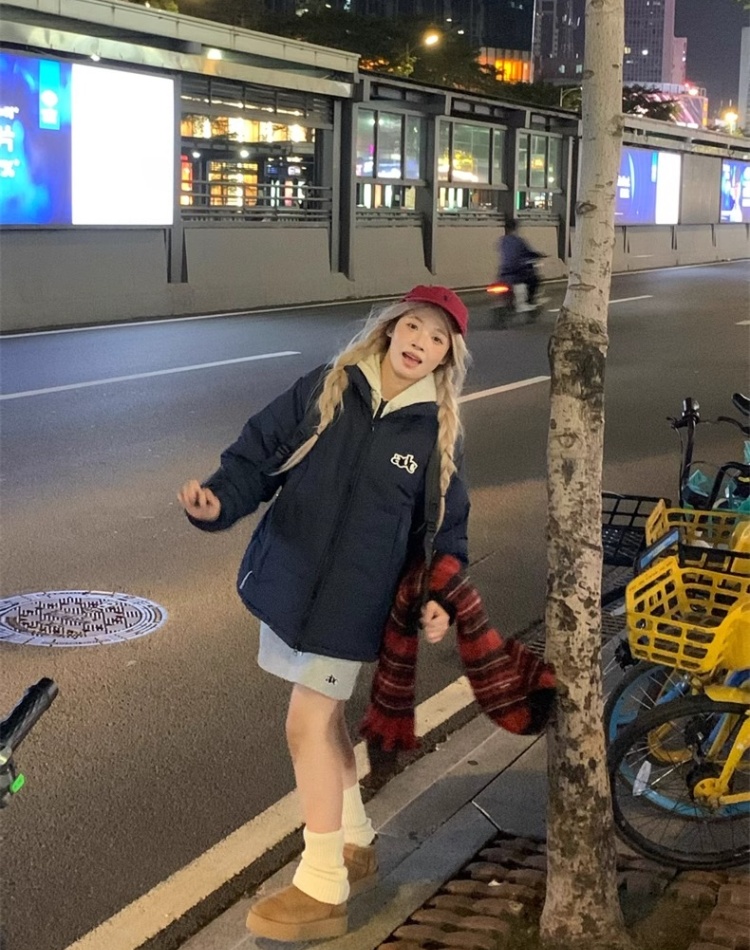 American style cotton coat short coat for women