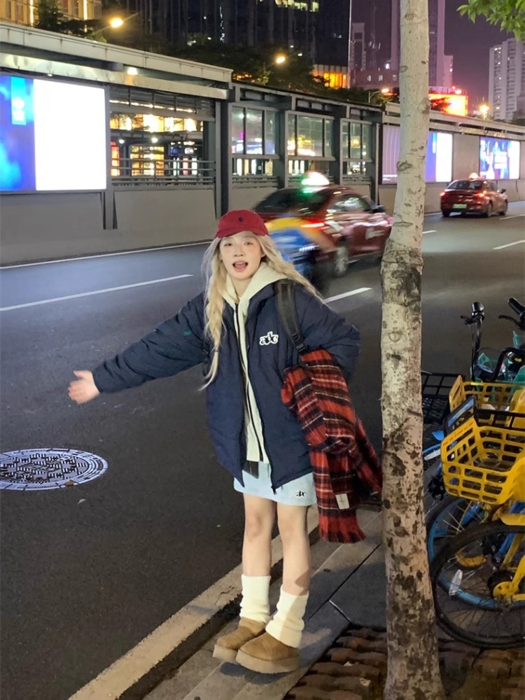 American style cotton coat short coat for women