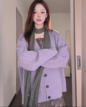 Autumn classic sweater cashmere coat for women