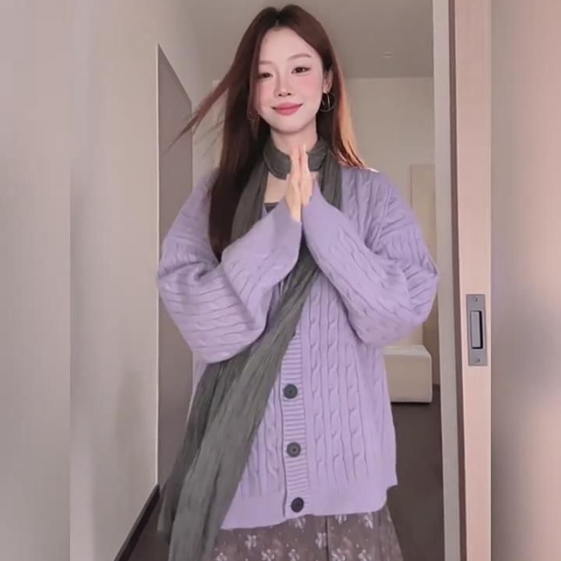 Autumn classic sweater cashmere coat for women