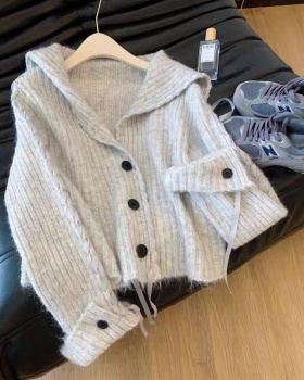 Loose cardigan V-neck coat for women