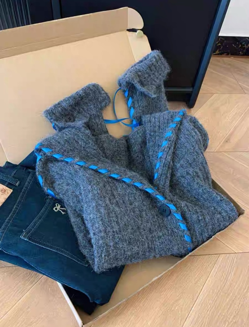 Loose cardigan V-neck coat for women