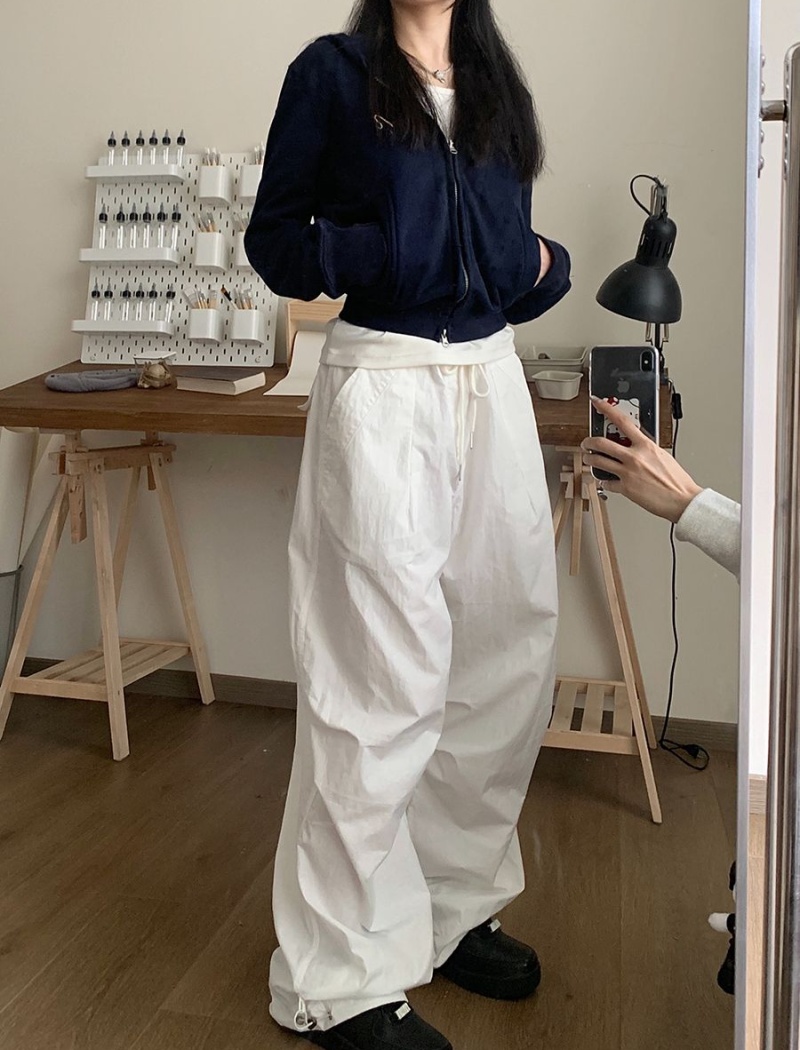 Retro zip autumn hoodie short long sleeve coat for women