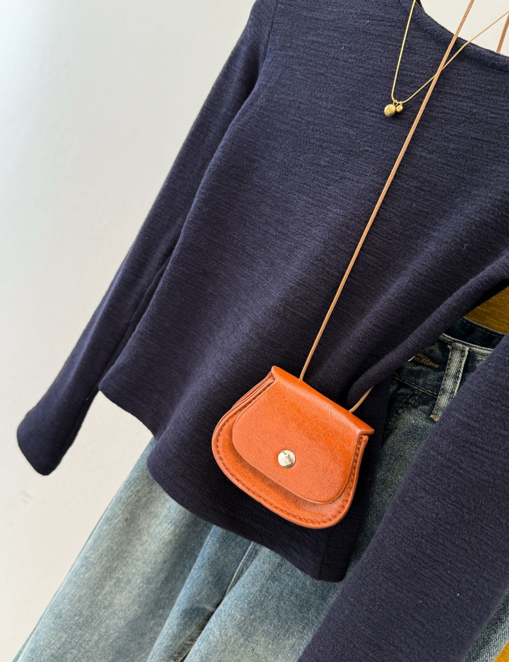 Unique inside the ride tops autumn slim T-shirt