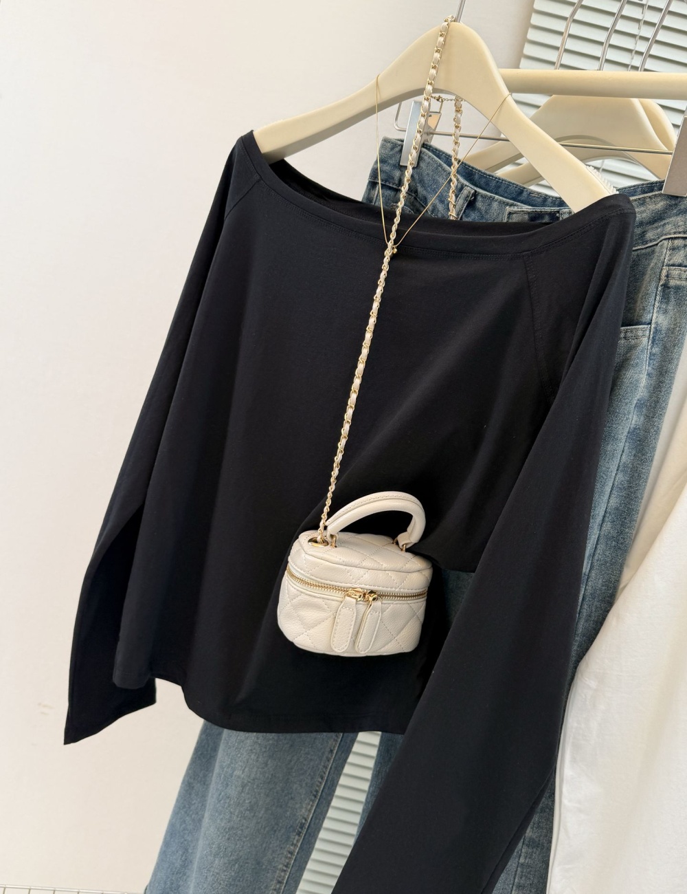 Korean style T-shirt bottoming shirt for women