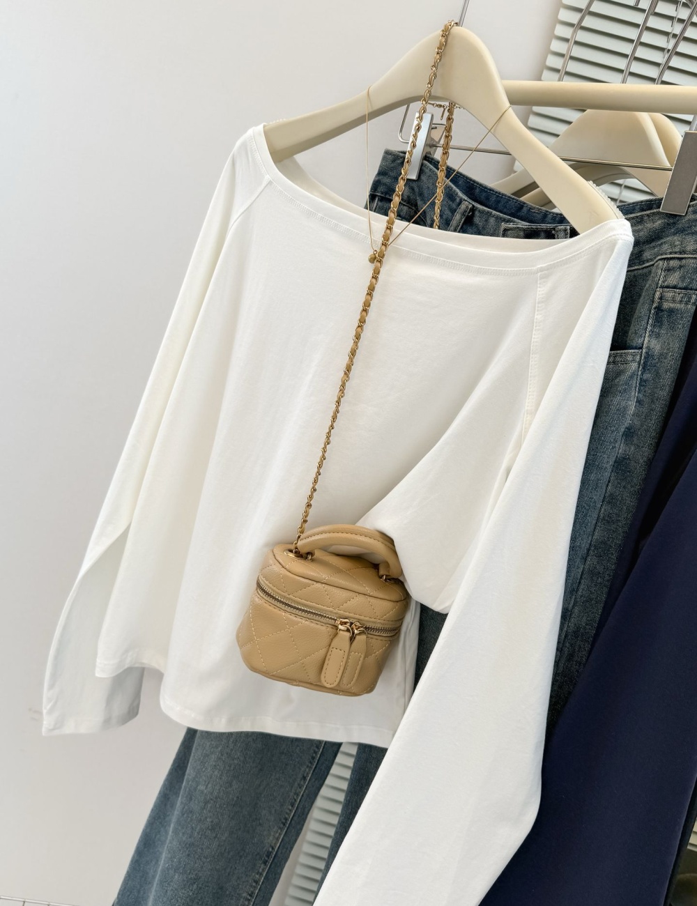 Korean style T-shirt bottoming shirt for women