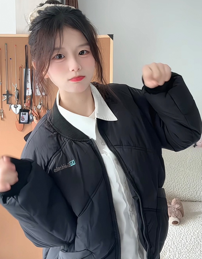 Thermal loose cotton coat all-match coat for women