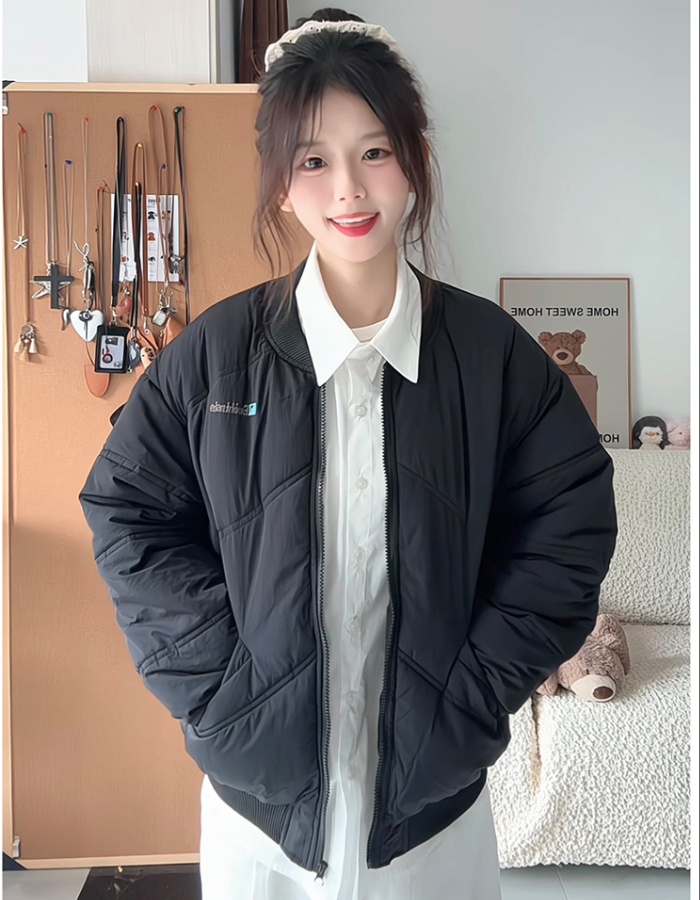 Thermal loose cotton coat all-match coat for women