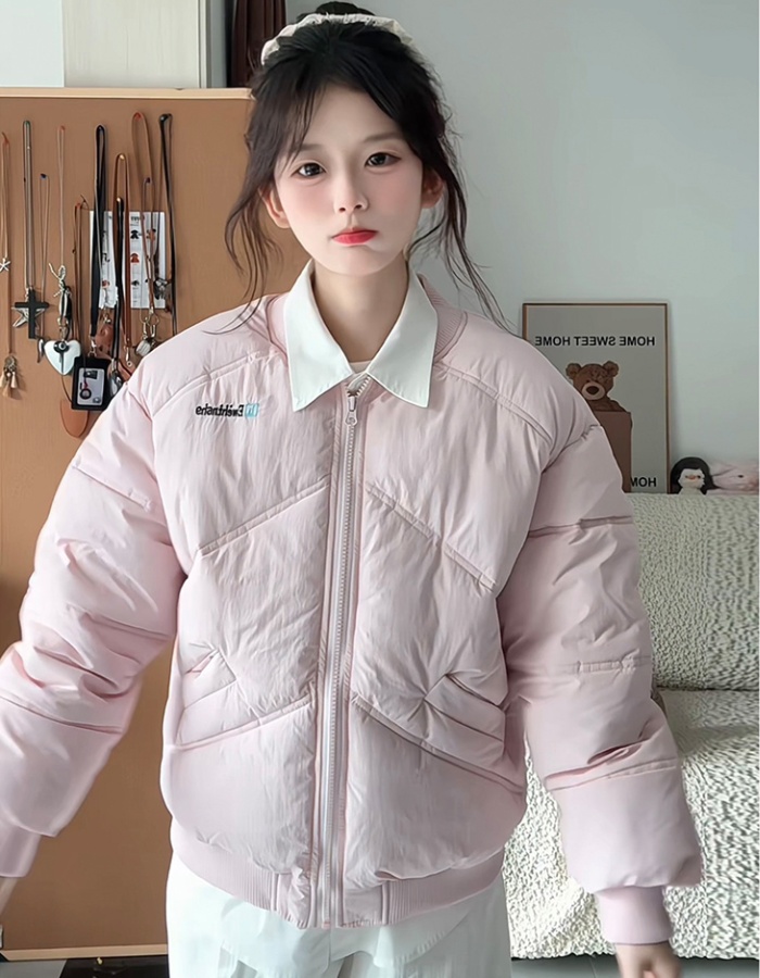 Thermal loose cotton coat all-match coat for women