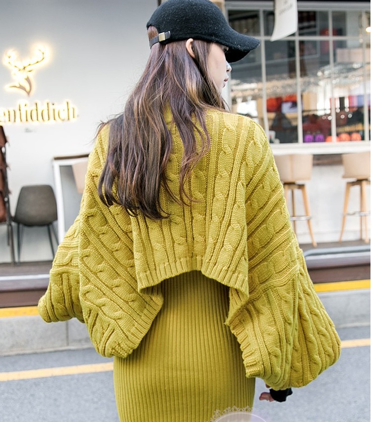 Fashion lazy dress long winter sweater 2pcs set for women