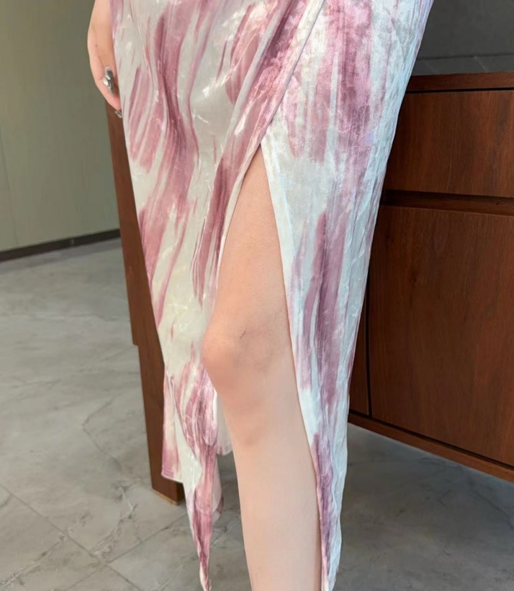 Elegant pinched waist light enticement spicegirl dress