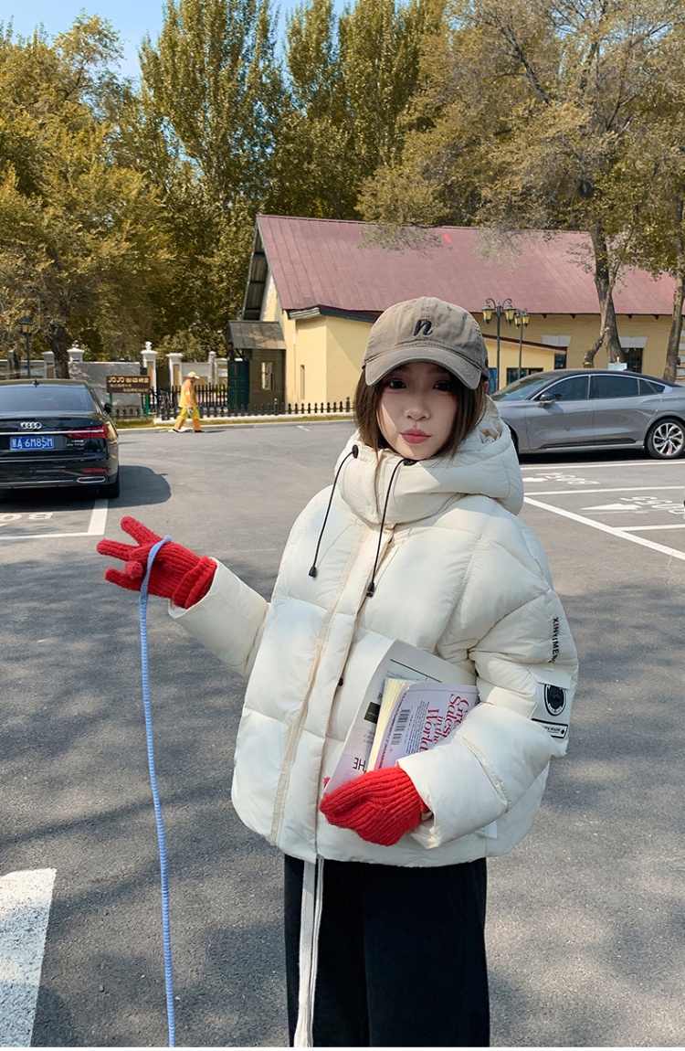 Thick winter coat short cotton coat for women