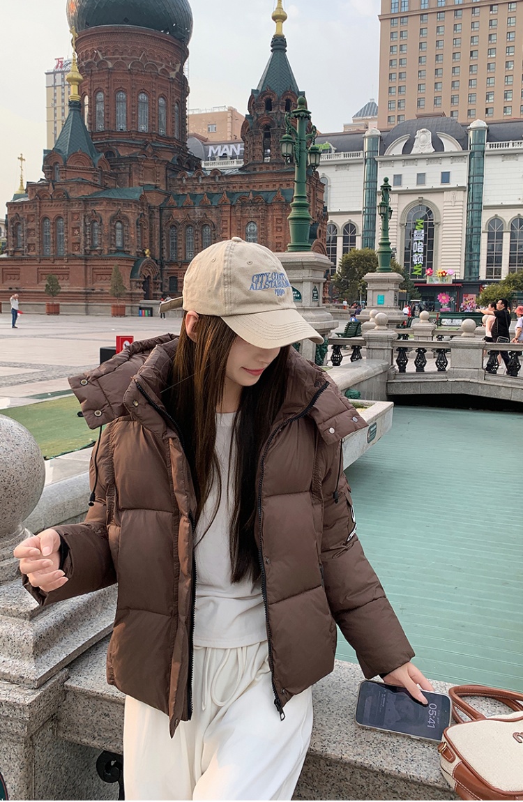 Thick winter coat short cotton coat for women