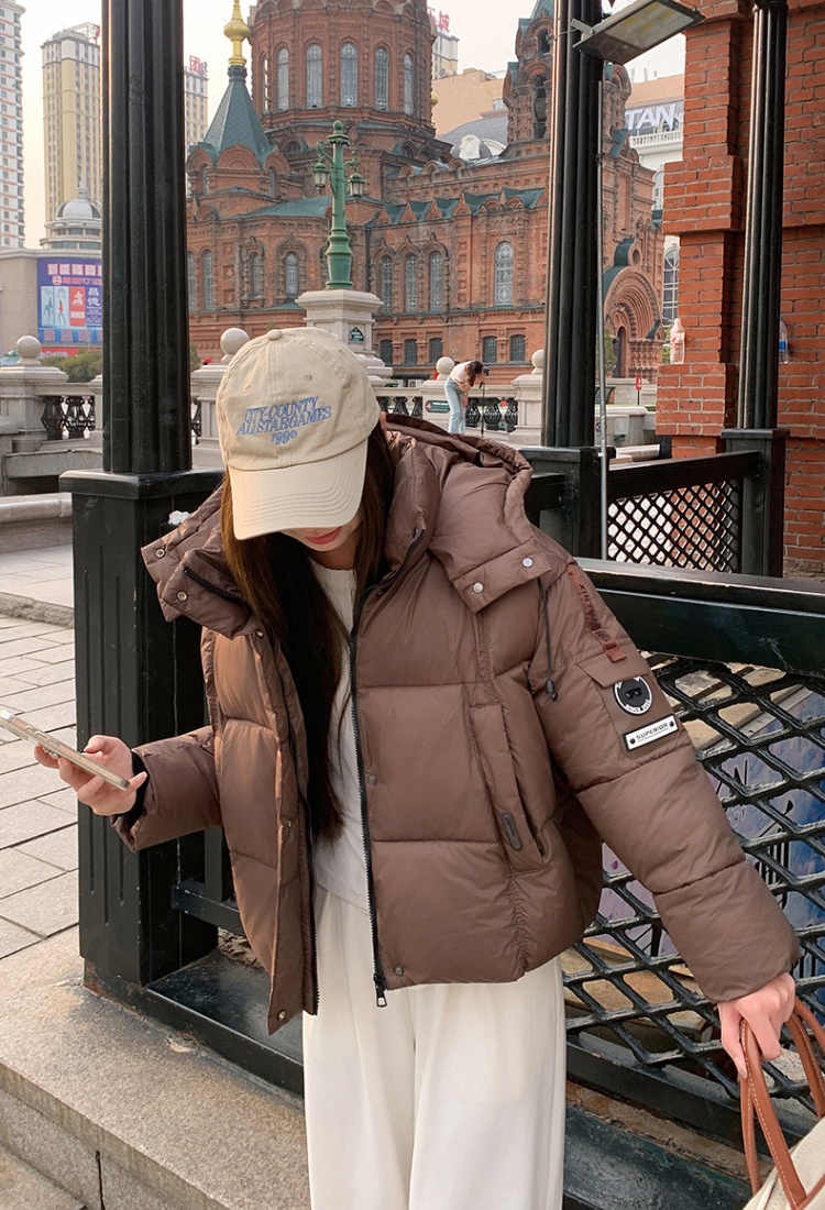 Thick winter coat short cotton coat for women