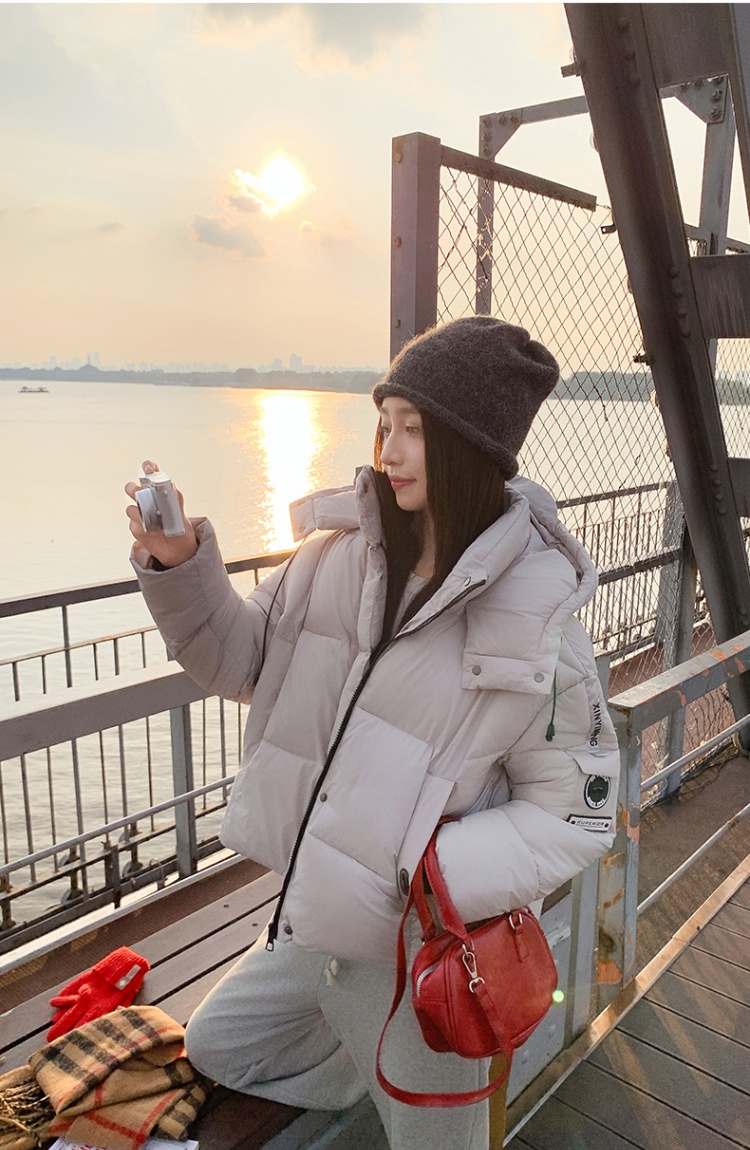 Thick winter coat short cotton coat for women