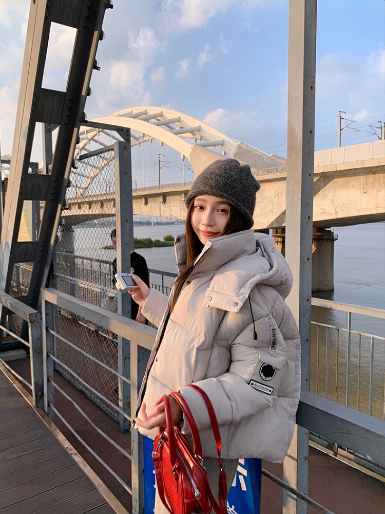 Thick winter coat short cotton coat for women