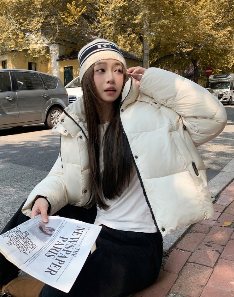 Thick winter coat short cotton coat for women