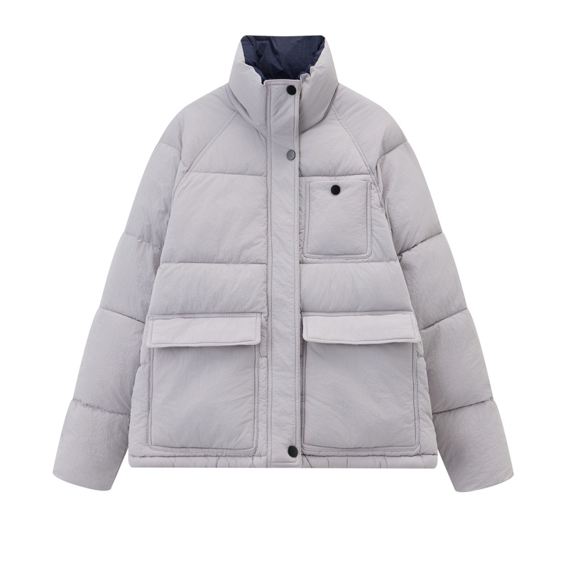 Commuting mixed colors cotton coat fashion coat