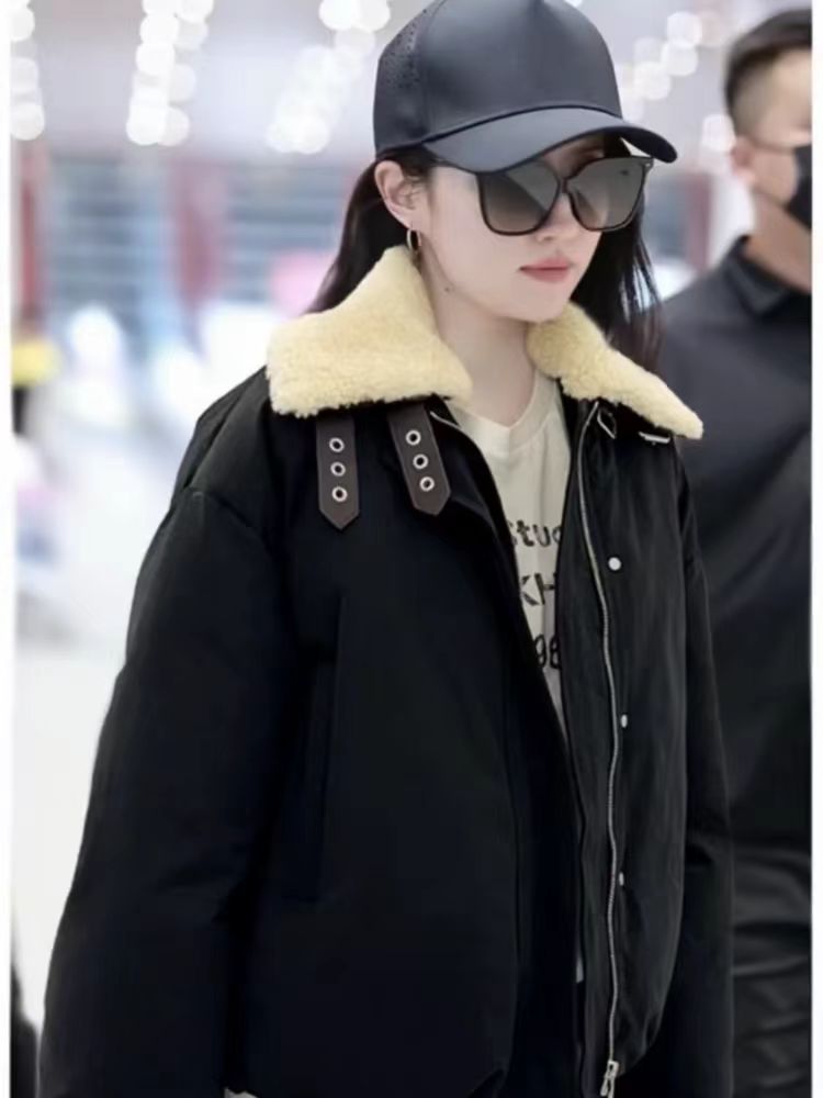 Thick winter cotton coat plus cotton bread clothing for women