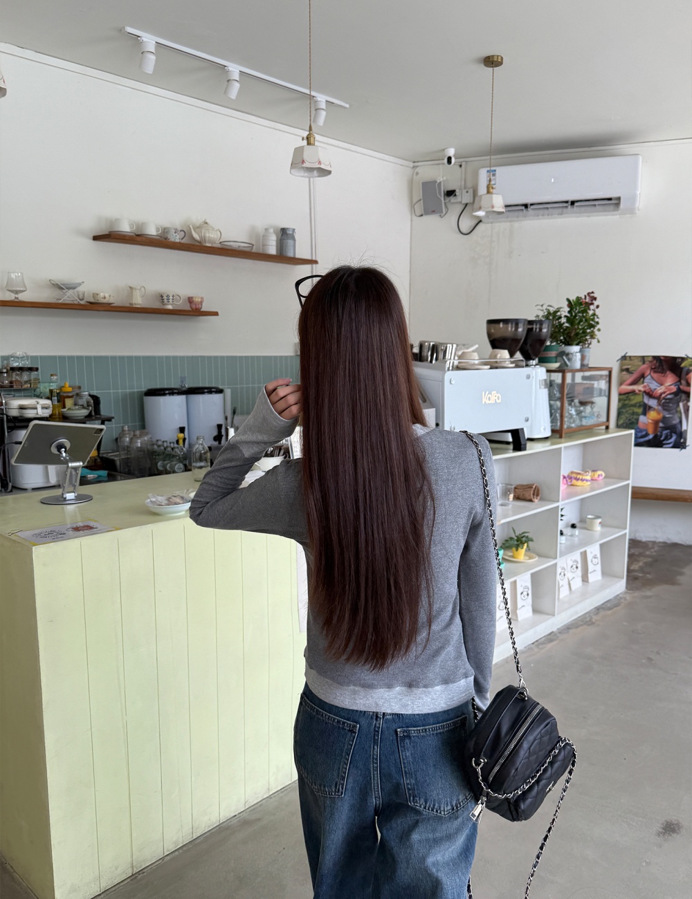 All-match T-shirt Pseudo-two bottoming shirt for women