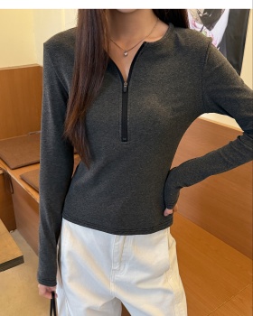 Mixed colors bottoming shirt T-shirt for women