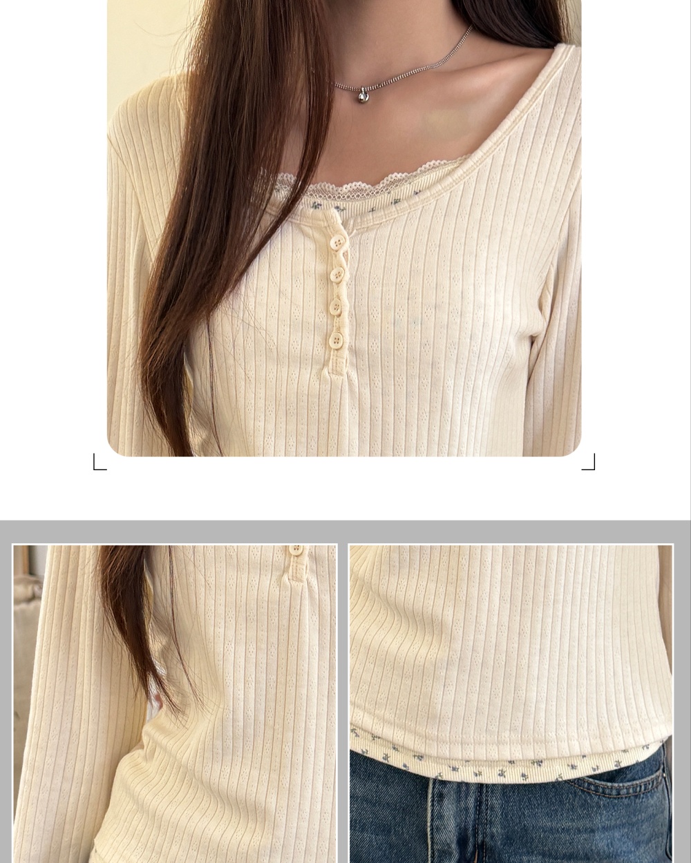 Unique slim T-shirt long sleeve small shirt for women