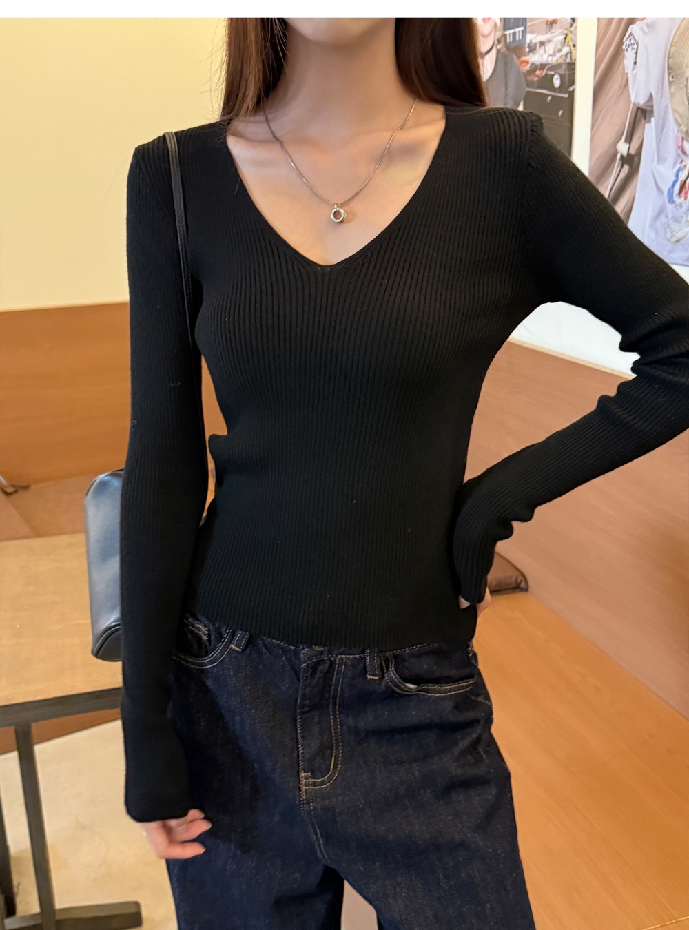 Basis sweater all-match bottoming shirt for women