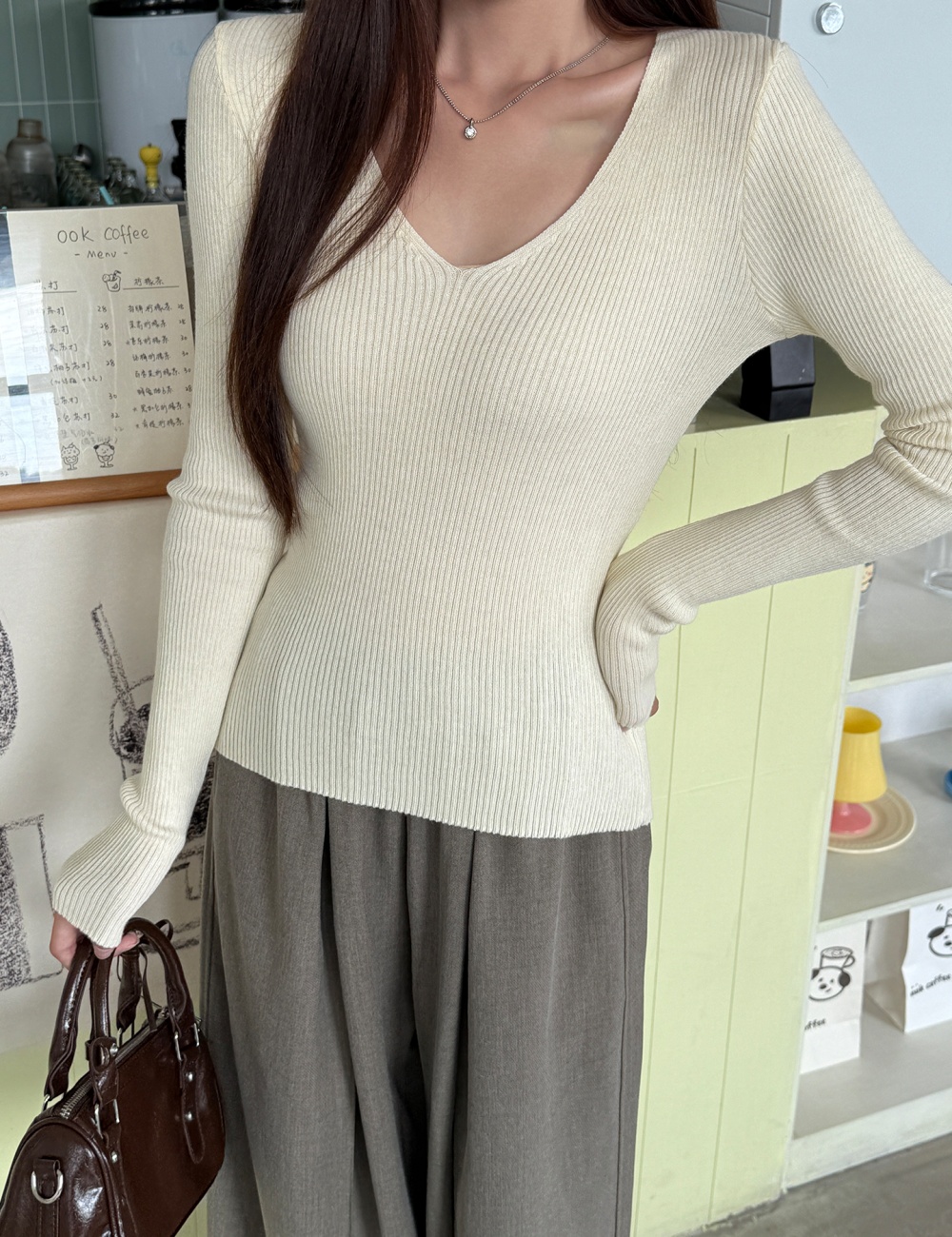 Basis sweater all-match bottoming shirt for women