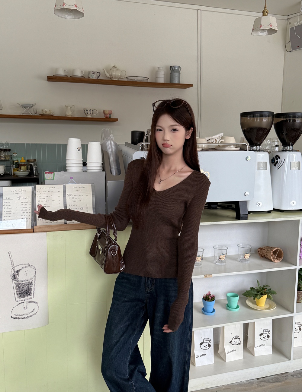 Basis sweater all-match bottoming shirt for women