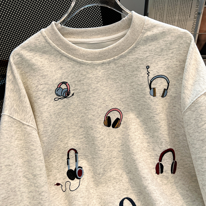 Loose thermal hoodie Korean style large yard tops for women