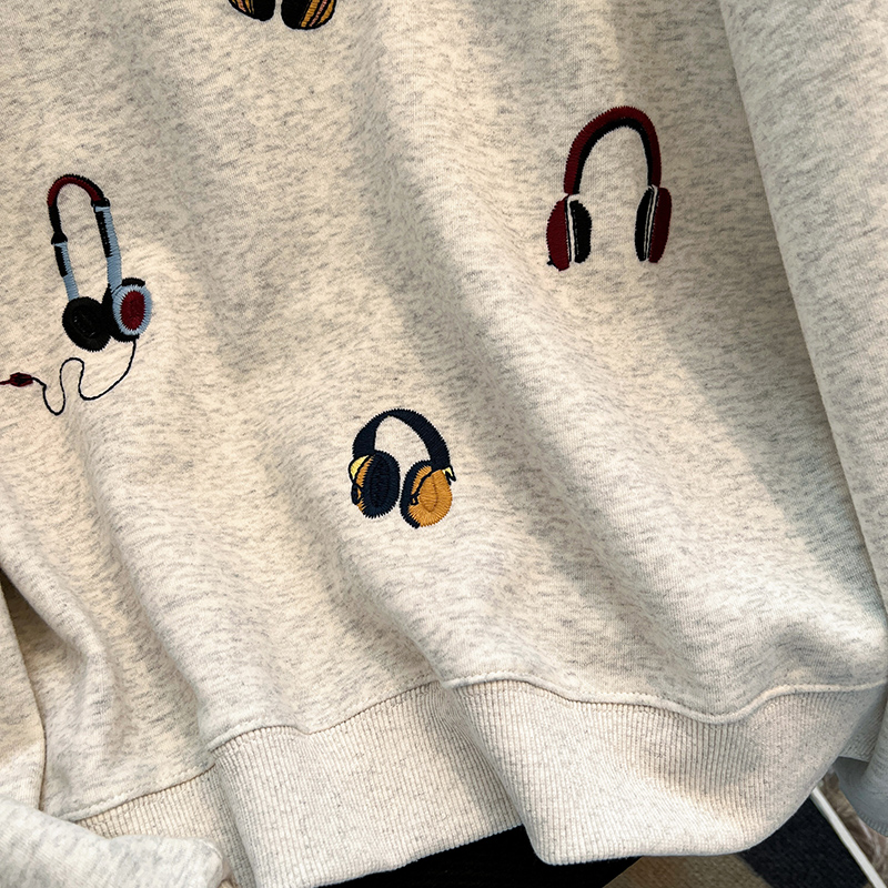 Loose thermal hoodie Korean style large yard tops for women