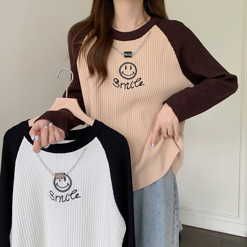 Autumn and winter sweater bottoming tops for women