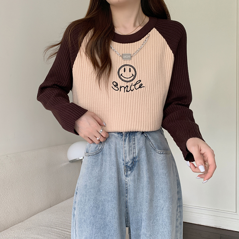 Autumn and winter sweater bottoming tops for women