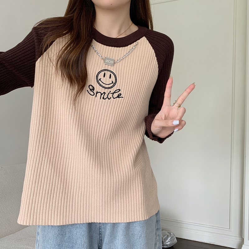 Autumn and winter sweater bottoming tops for women