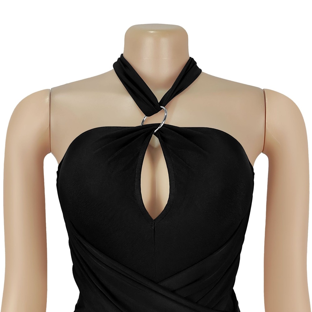 Wide leg European style temperament jumpsuit