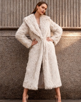 Casual temperament overcoat lazy fashion woolen coat