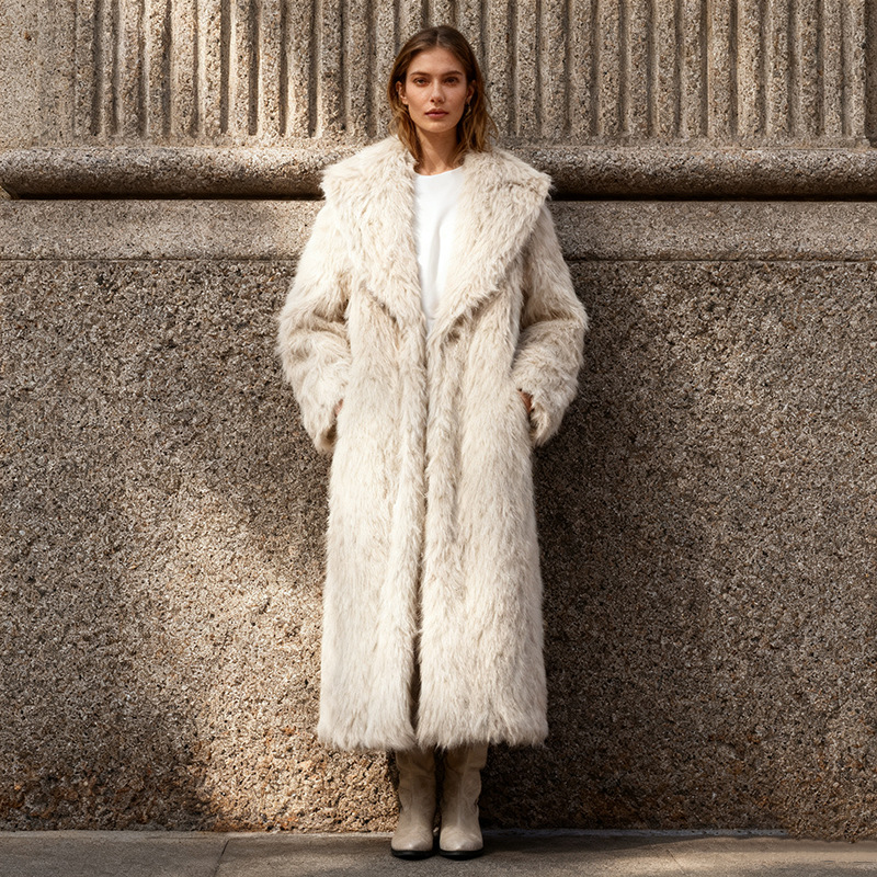Casual temperament overcoat lazy fashion woolen coat