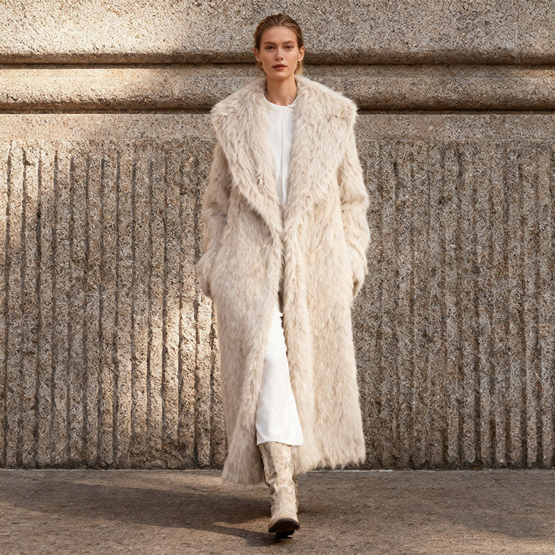 Casual temperament overcoat lazy fashion woolen coat