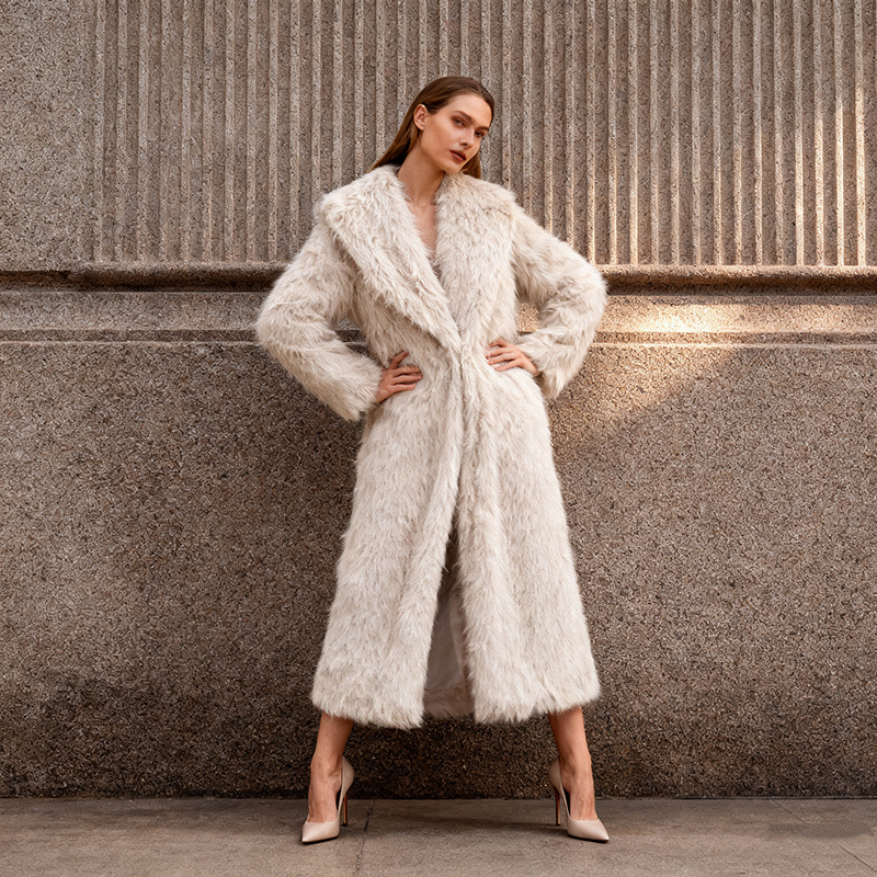 Casual temperament overcoat lazy fashion woolen coat